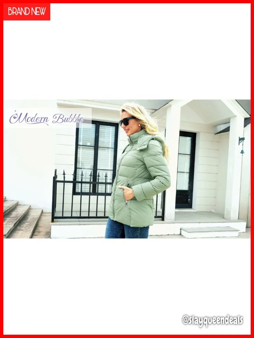 Womens Packable Puffer Jacket Winter Coat Hooded Lightweight Thickened Down